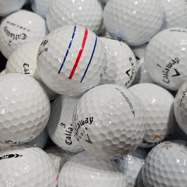 Używane piłki golfowe Callaway mix kat. A/B, 10szt LAKEBALLS białe