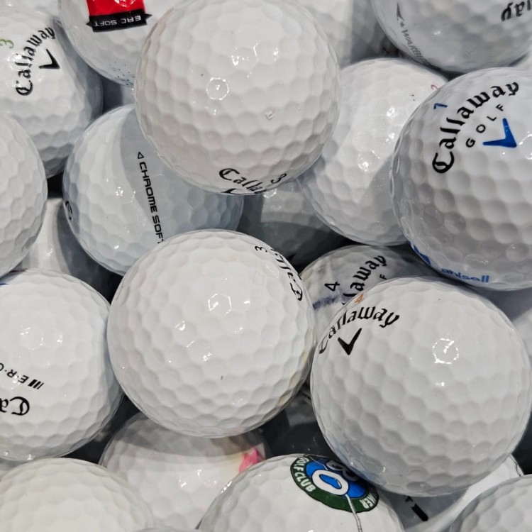 Używane piłki golfowe Callaway mix kat. A/B, 10szt LAKEBALLS białe