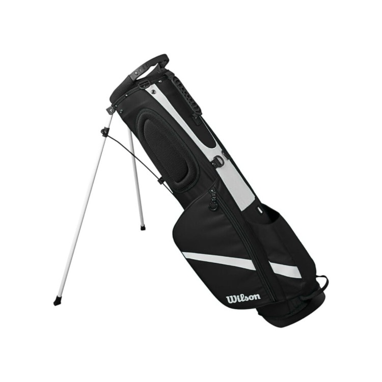 Wilson QS Stand Bag White Black - lekka torba golfowa z nóżkami kolor BIAŁY / CZARNY