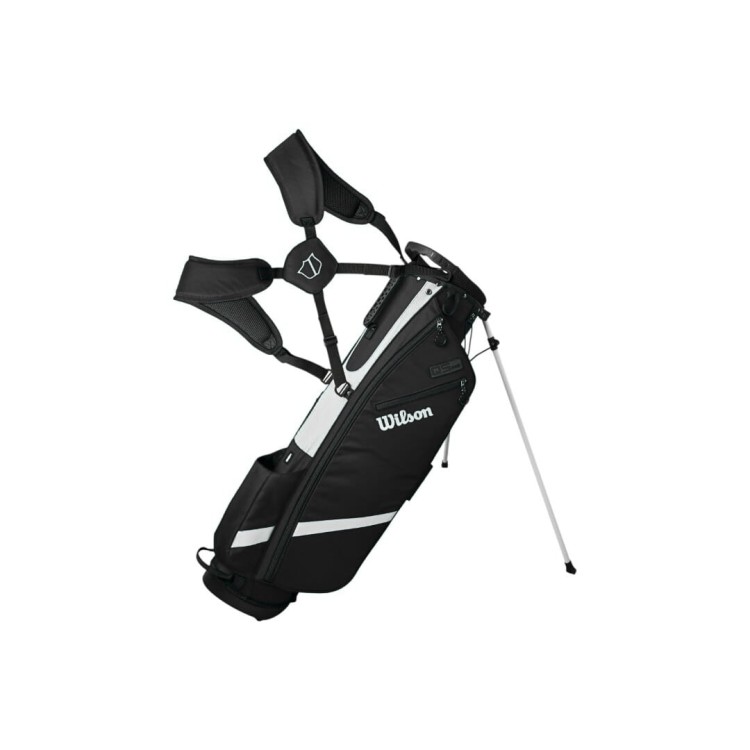 Wilson QS Stand Bag White Black - lekka torba golfowa z nóżkami kolor BIAŁY / CZARNY