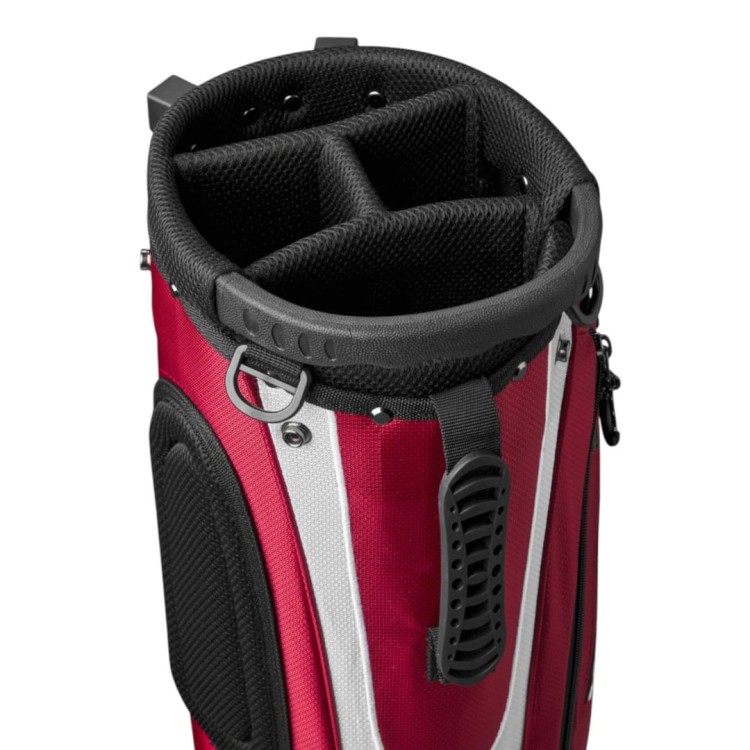 Wilson QS Stand Bag White / Black / Red - lekka torba golfowa z nóżkami BIAŁO / CZARNO / CZERWONA