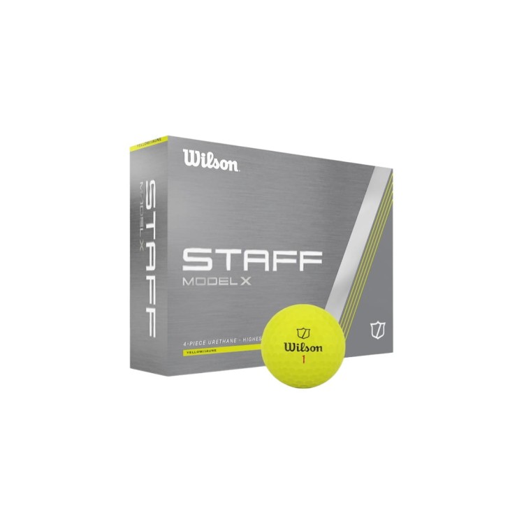 Piłki golfowe Wilson STAFF model X yellow - żółte, tuzin(12szt)