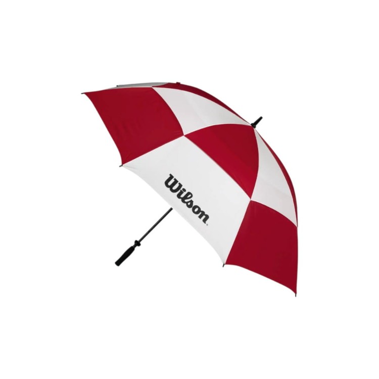 Parasol golfowy Wilson DOUBLE Canopy UMBRELLA 62" - biało-czerwony RED WHITE