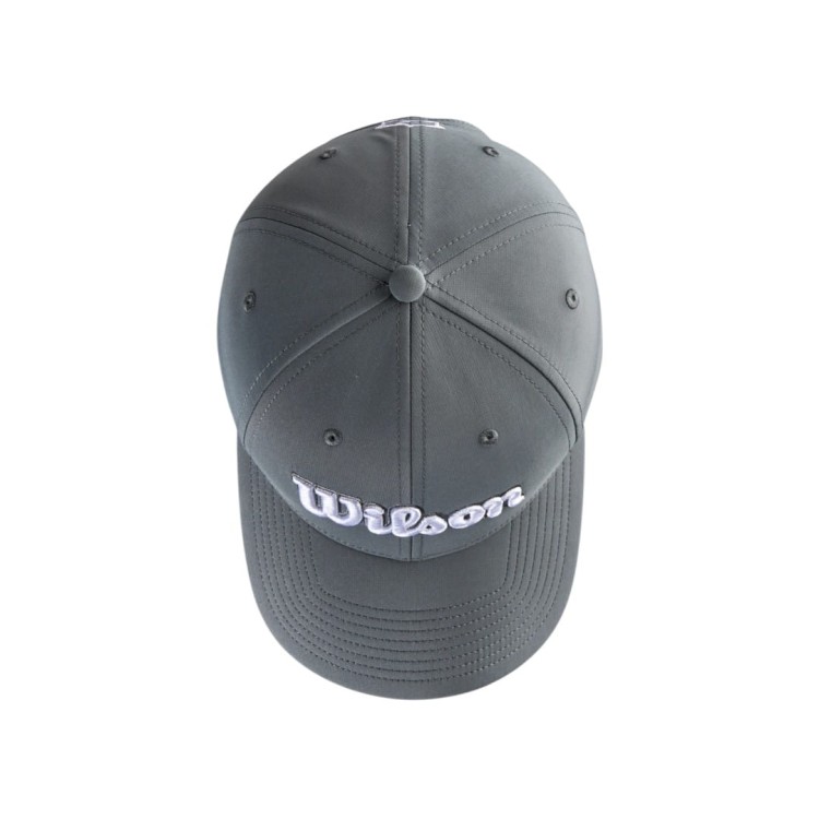 Szara czapka golfowa z daszkiem - Wilson TOUR CAP GREY OSFA