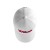 Biała czapka  golfowa z daszkiem - Wilson TOUR CAP White / Red, biała z czerwonym napisem