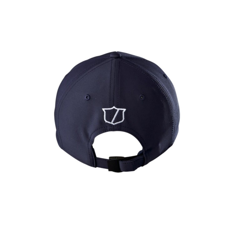 Granatowa czapka golfowa z daszkiem - Wilson TOUR CAP Navy, biały napis