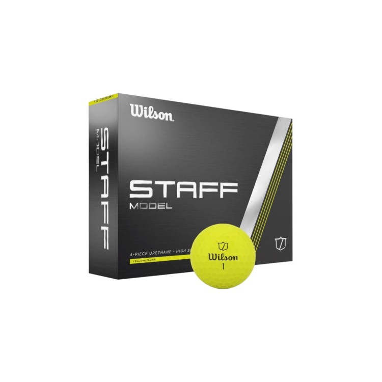 Czterowarstwowe piłki golfowe Wilson STAFF model YELLOW - 12szt, tuzin