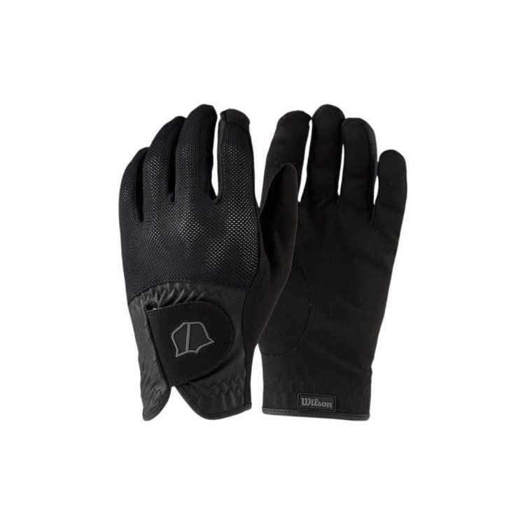 Rękawiczki golfowe przeciwdeszczowe Wilson RAIN - męskie, model 2025, czarne