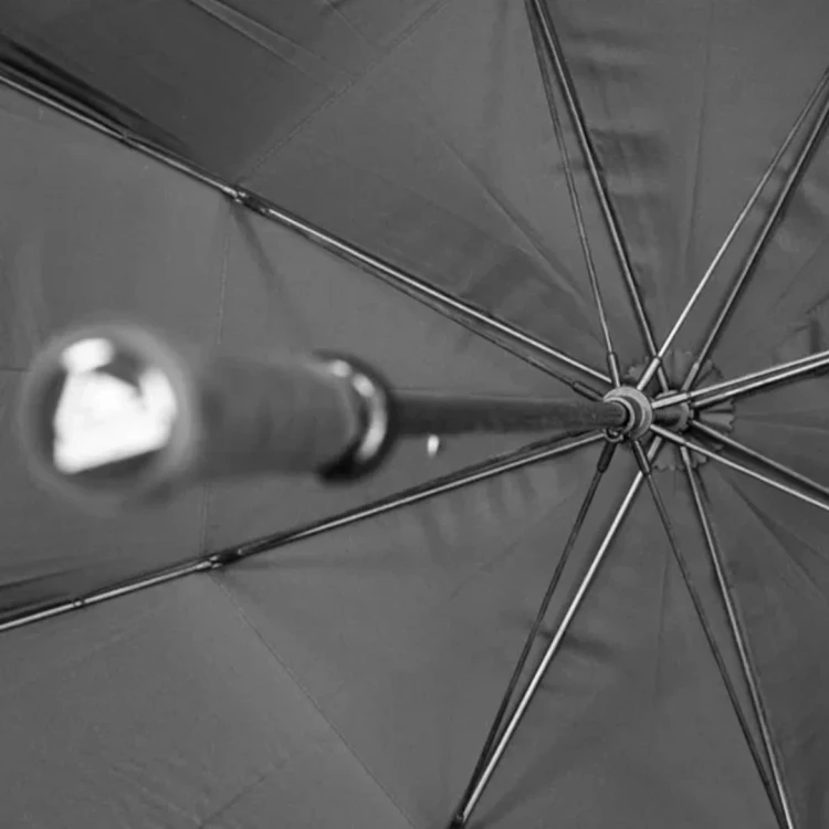 Czarny parasol golfowy - Longridge DUAL CANOPY Black 60"
