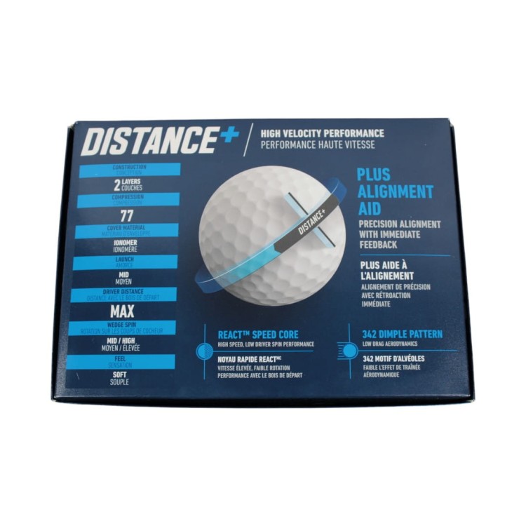 Taylormade Distance piłki golfowe białe