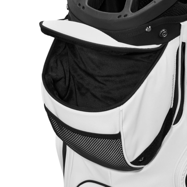 Biało-czarna torba na wózek - Wilson ALPINE Cart Bag White / Black 2025 (14 przegród)
