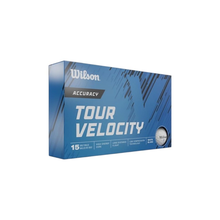 Piłki golfowe Wilson Tour VELOCITY Accuracy - białe, 15szt