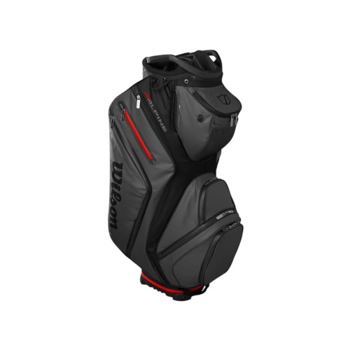 Czarno-szara torba na wózek - Wilson ALPINE Cart Bag Black / Grey 2025 (14 przegród)