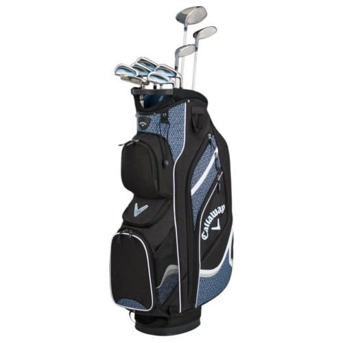 Zestaw golfowy damski Callaway Solaire 24 Black / Blue Lady, kije golfowe