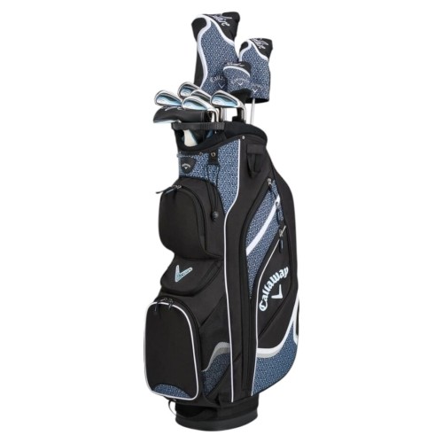 Zestaw golfowy damski Callaway Solaire 24 Black / Blue Lady, kije golfowe