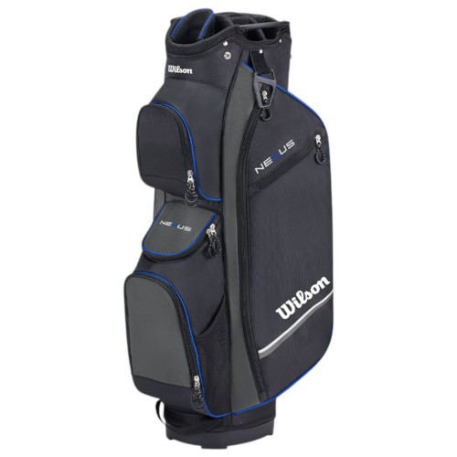 Torba golfowa na wózek - Wilson NEXUS Cart Bag Black / Grey / Blue, 14-przegród
