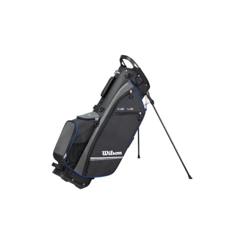 Torba golfowa z nóżkami - Wilson NEXUS Stand Bag Black / Grey / Blue , czarno - szaro - niebieska
