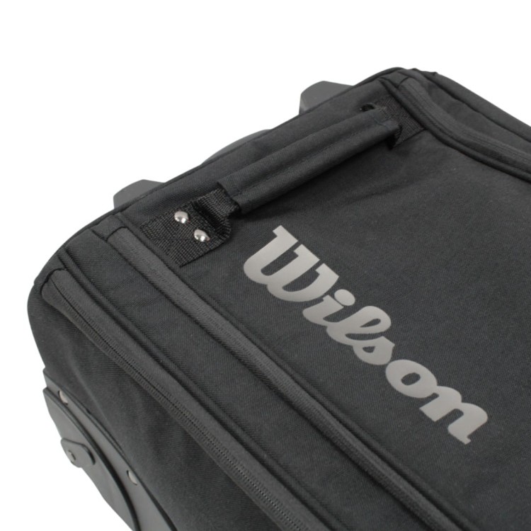 Walizka Wilson Tour Carry-On czarna – torba podróżna na kółkach, bagaż podręczny LOGO