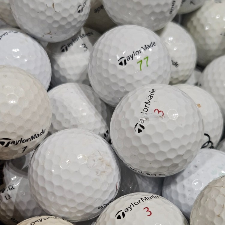 Używane piłki golfowe Taylormade MIX lakeballs - kategoria C, białe, 10szt