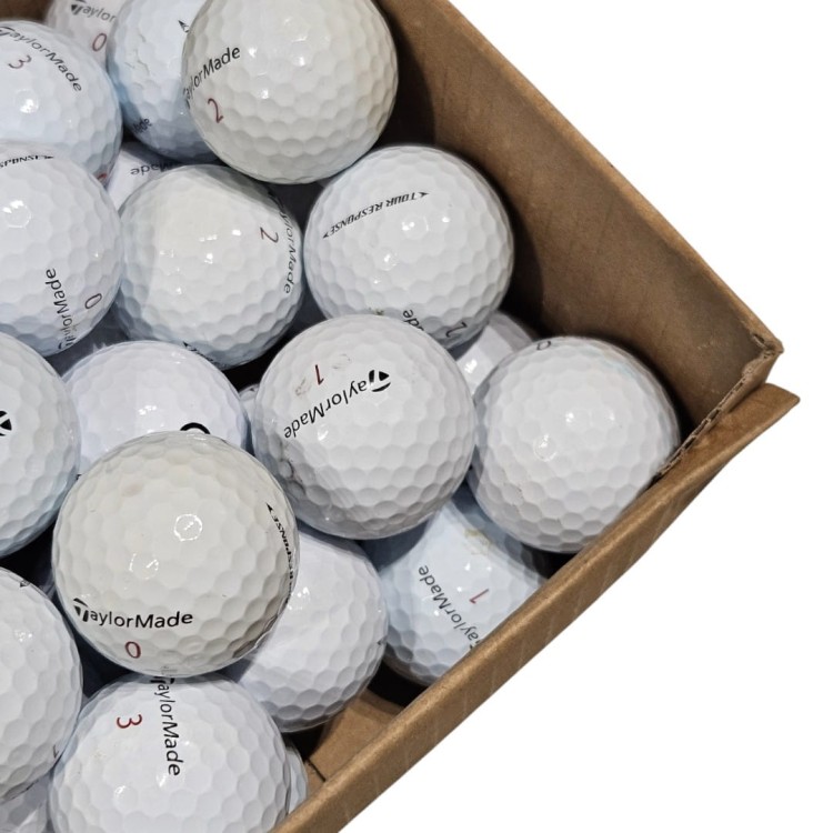 Piłki golfowe używane Taylormade Tour Response LAKEBALLS - kategoria C, 10szt, białe