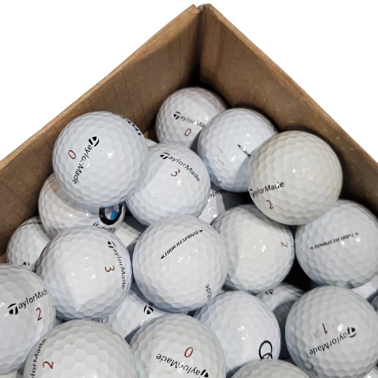 Piłki golfowe używane Taylormade Tour Response LAKEBALLS - kategoria C, 10szt, białe