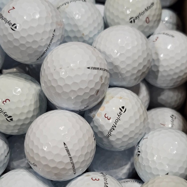 Piłki golfowe używane Taylormade Tour Response LAKEBALLS - kategoria C, 10szt, białe