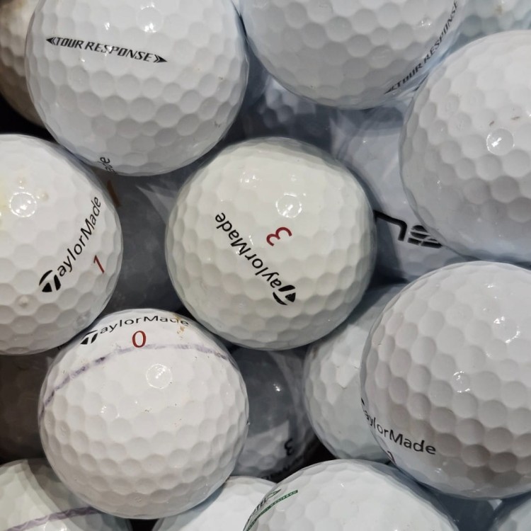 Piłki golfowe używane Taylormade Tour Response LAKEBALLS - kategoria C, 10szt, białe