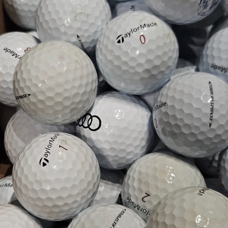 Piłki golfowe używane Taylormade Tour Response LAKEBALLS - kategoria C, 10szt, białe