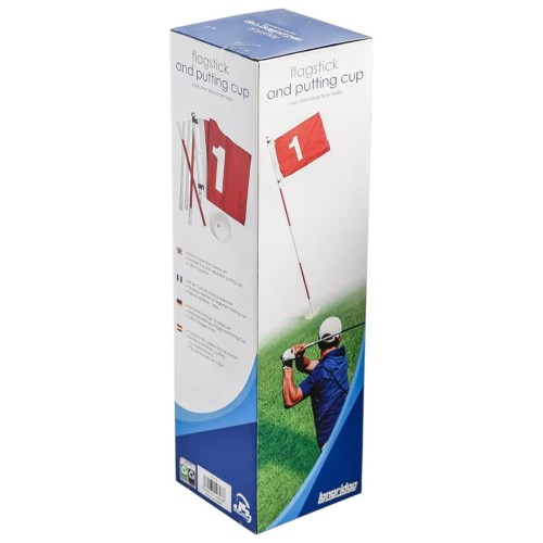 Dołek golfowy z flagą - Longridge FLAG STICK with putting cup, do treningu puttowania
