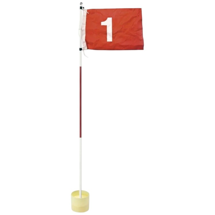 Dołek golfowy z flagą - Longridge FLAG STICK with putting cup, do treningu puttowania