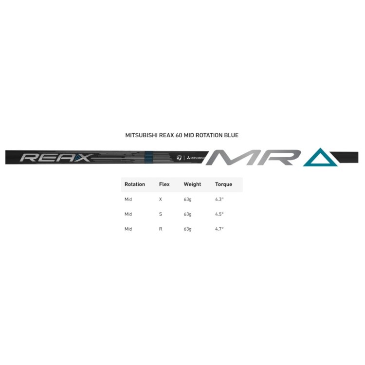 Shaft Mitsubishi REAX 60 MID Rotation Blue - specyfikacja
