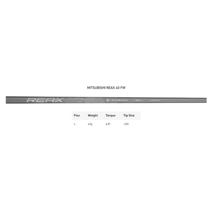 Mitsubishi REAX 40 FW shaft - specyfikacja