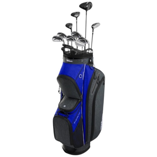 Wilson Player FIT Graphite Set - kije golfowe męskie, shafty grafitowe, torba na wózek CART BAG.
