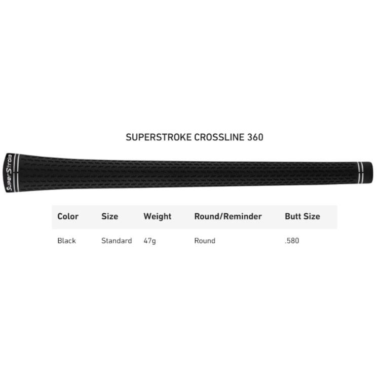 Grip SuperStroke Crossline 360 - specyfikacja