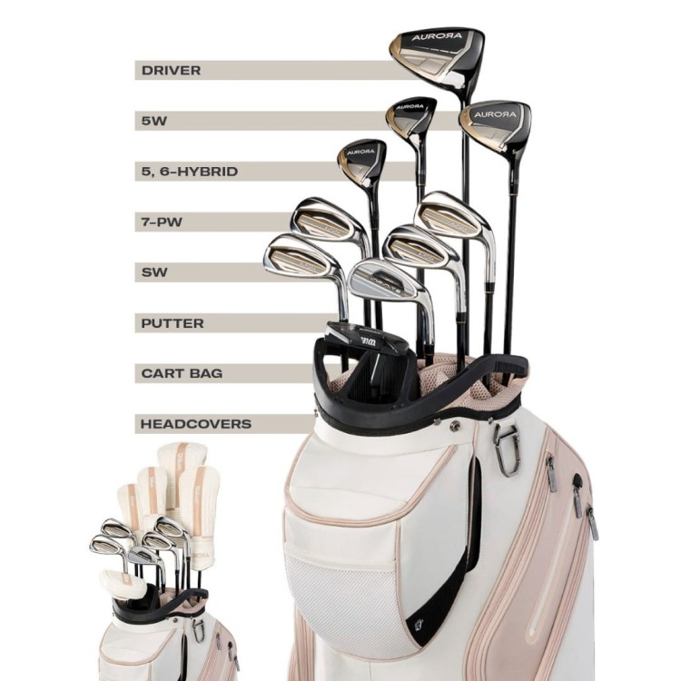 Zestaw golfowy Wilson AURORA - skład zestawu