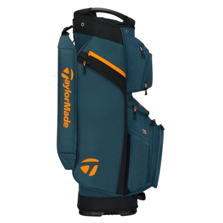 Torba golfowa na wózek - Taylormade Cart Lite 2026, kolor NAVY / ORANGE - od boku