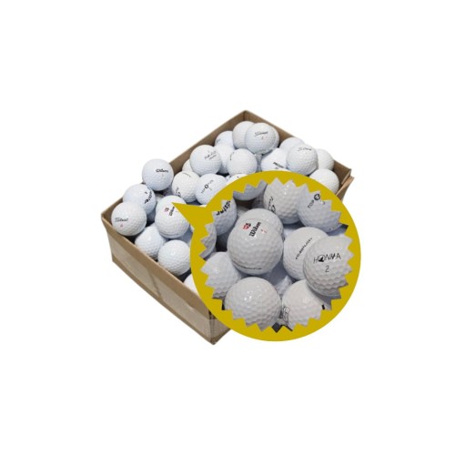 Piłki golfowe używane - MIX kategoria A/B, Lakeballs, białe