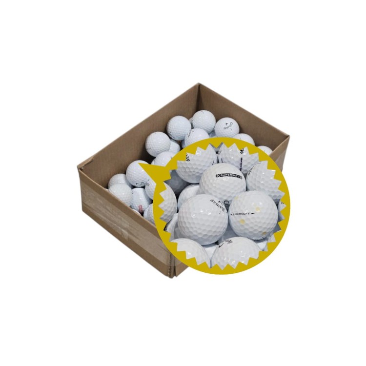 Piłki golfowe używane Callaway Supersoft - LAKEBALLS 10szt, białe, kategoria A/B