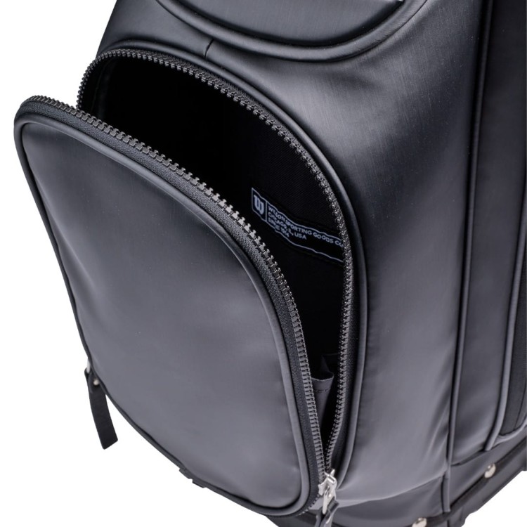 Wilson The 1914 Black Stand Bag - odpinany panel kieszeni
