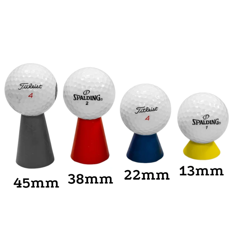 Gumowe Tee Golfowe - różne wysokości (13mm, 22mm, 38mm, 45mm)