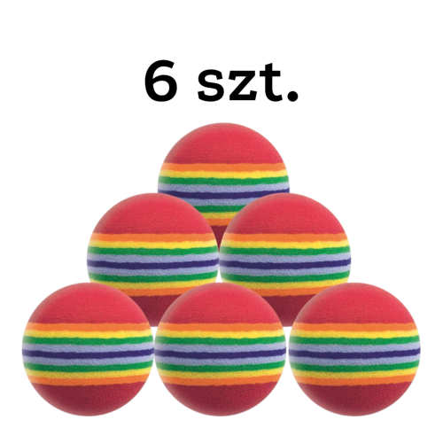 Longridge Colored Foam Balls - piankowe piłki golfowe treningowe kolorowe 6 szt.