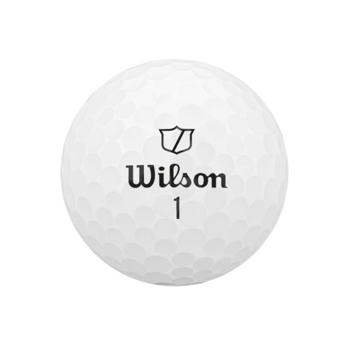 Piłki golfowe z paskiem - Wilson DUO Soft TRK360 White Red 12szt.