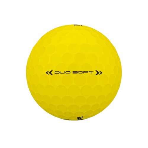 Wilson DUO Soft Yellow - żółta piłka golfowa, matowa