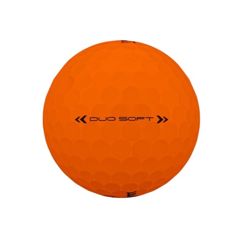 Wilson DUO Soft Orange - pomarańczowa piłka golfowa, matowa