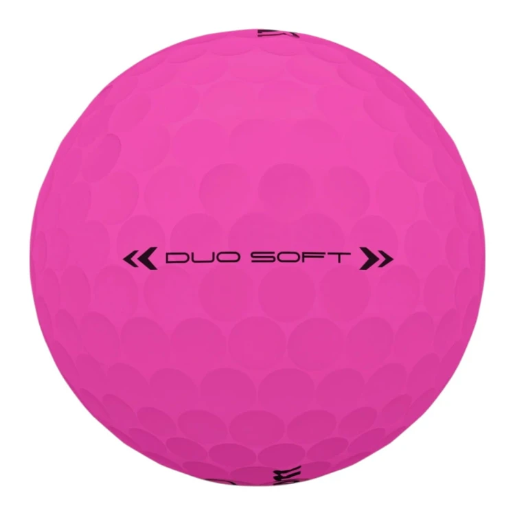 Wilson DUO Soft Pink - różowa, matowa piłka golfowa miękka