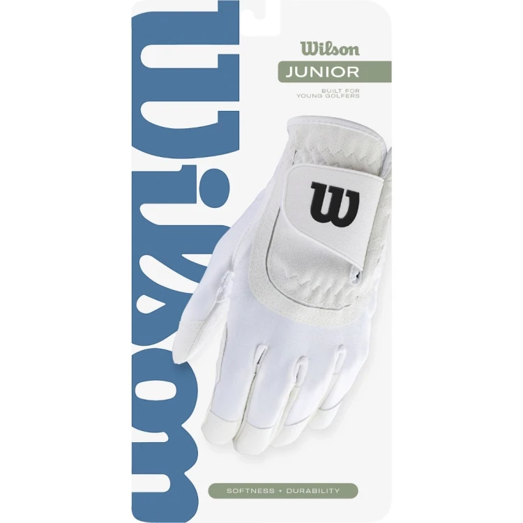 Wilson Junior Fit-All White – rękawiczka golfowa juniorska w oryginalnym opakowaniu