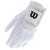 Wilson Junior Fit-All White – elastyczna rękawiczka golfowa dla dzieci z regulowanym zapięciem