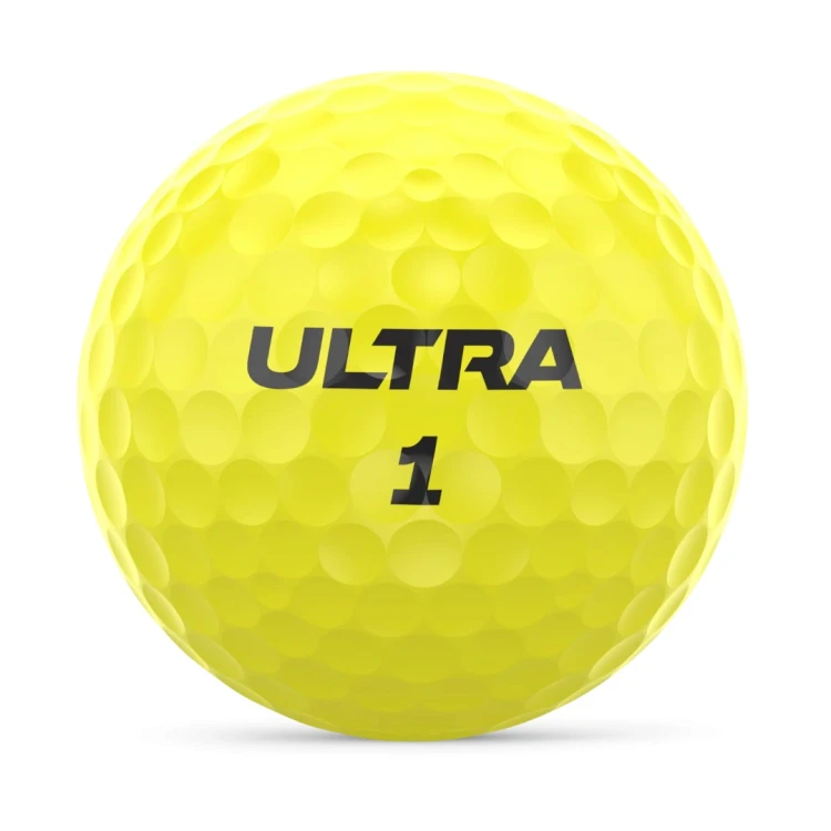 Wilson Ultra Distance Yellow – żółta piłka golfowa z logo Ultra