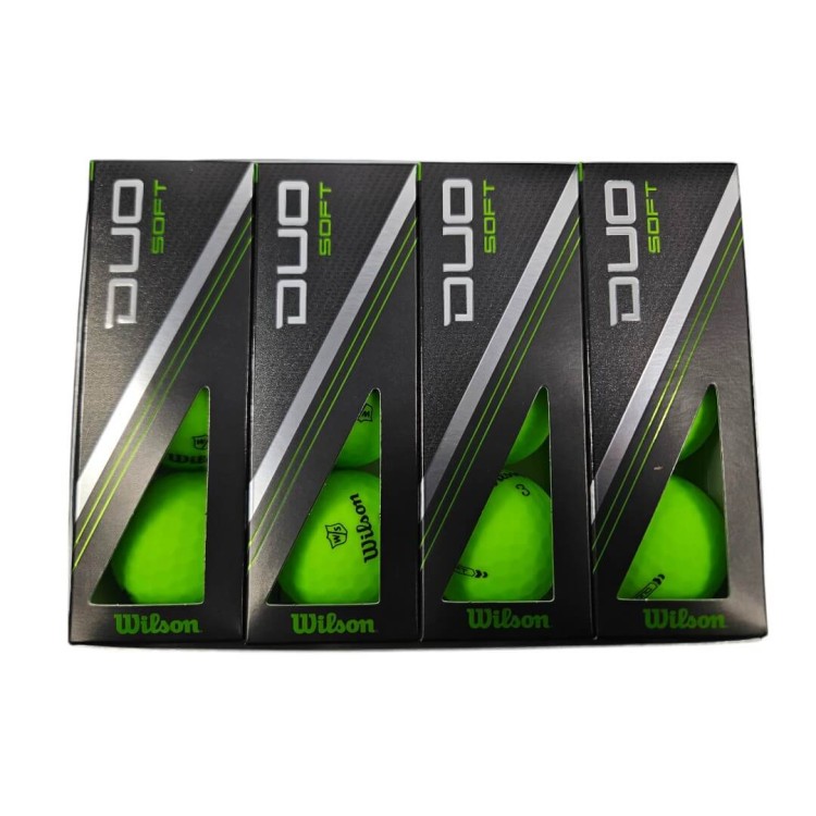 Wilson Duo Soft Green piłki golfowe zielone