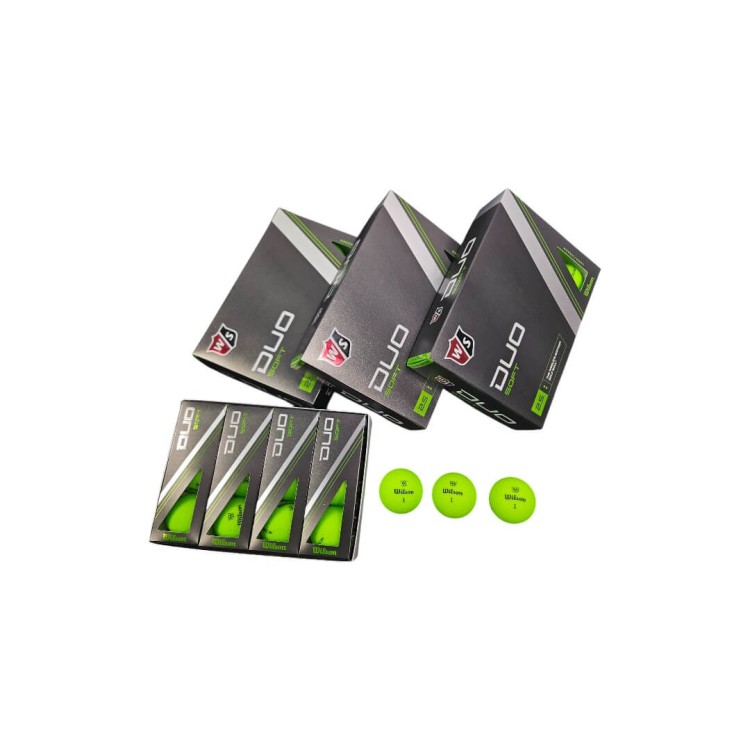 Wilson Duo Soft Green piłki golfowe